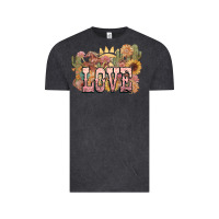 Vintage Black love horse western floral Vintage Tee - NancyCooperArtShop