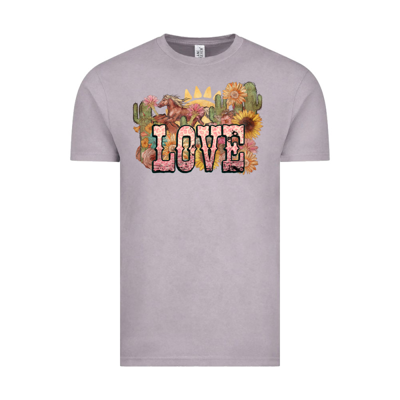 Love Horse Western Floral Vintage Tee by NancyCooperArtShop | Teevron