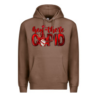 Chestnut Hey there Cupid Valentine's Day Premium Hoodie - HowdyJamesFarm