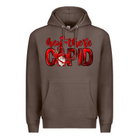 Coffee Hey there Cupid Valentine's Day Premium Hoodie - HowdyJamesFarm