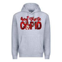 Heather Grey Hey there Cupid Valentine's Day Premium Hoodie - HowdyJamesFarm
