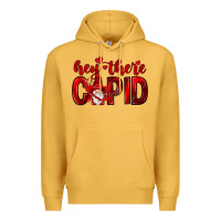 Mustard Hey there Cupid Valentine's Day Premium Hoodie - HowdyJamesFarm