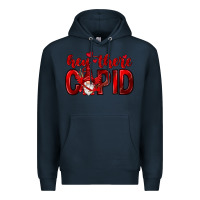 Navy Hey there Cupid Valentine's Day Premium Hoodie - HowdyJamesFarm