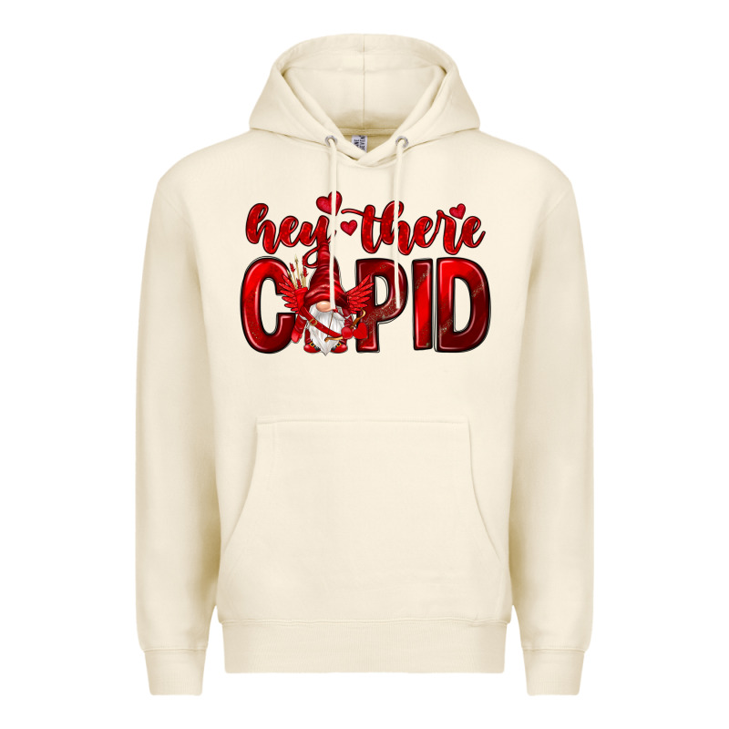 Hey There Cupid Valentine's Day Premium Hoodie by HowdyJamesFarm | Teevron