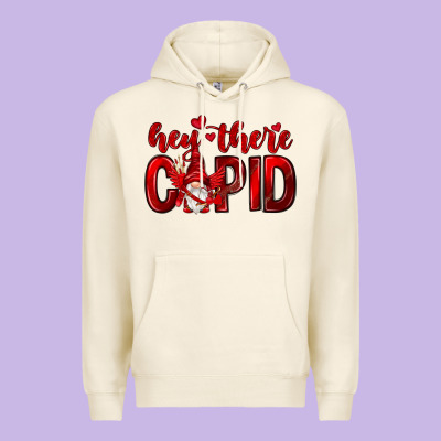 Hey There Cupid Valentine's Day Premium Hoodie Designed By Howdyjamesfarm