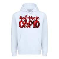 White Hey there Cupid Valentine's Day Premium Hoodie - HowdyJamesFarm