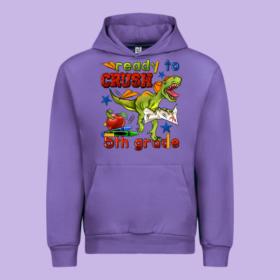 Ready To Crush 5th Grade Urban Hoodie Designed By Bundleandbundleshop