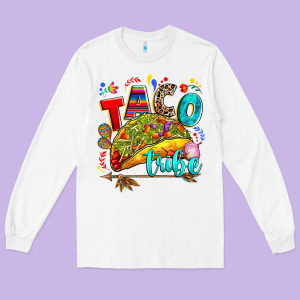 Taco Tribe Long Sleeve Tee Designed By Ranaportraitstore