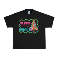 Black merry and bright christmas tree Urban Heavy Tee - MaliasSmallBusiness