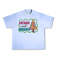 Grape Ice merry and bright christmas tree Urban Heavy Tee - MaliasSmallBusiness