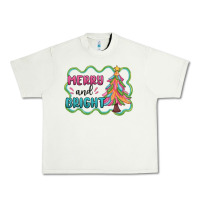 Pistachio merry and bright christmas tree Urban Heavy Tee - MaliasSmallBusiness