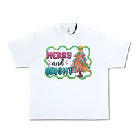 White merry and bright christmas tree Urban Heavy Tee - MaliasSmallBusiness