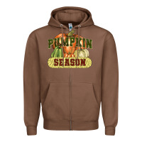 Chestnut Pumpkin season Zipper Hoodie - NancyCooperArtShop