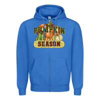 True Royal Pumpkin season Zipper Hoodie - NancyCooperArtShop