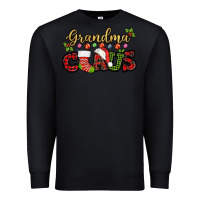 Black Grandma claus with christmas gift sock mother's Premium Sweatshirt - HowdyJamesFarm