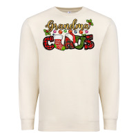 Sandshell Grandma claus with christmas gift sock mother's Premium Sweatshirt - HowdyJamesFarm