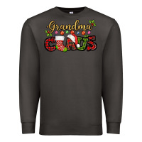 Smoke Grandma claus with christmas gift sock mother's Premium Sweatshirt - HowdyJamesFarm