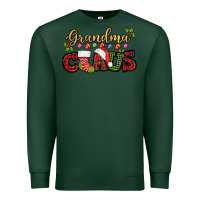 Sports Green Grandma claus with christmas gift sock mother's Premium Sweatshirt - HowdyJamesFarm