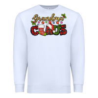 White Grandma claus with christmas gift sock mother's Premium Sweatshirt - HowdyJamesFarm