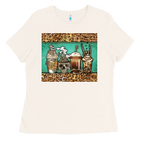 Bone skeleton coffee cups Ladies Tee - Jasminsmagicworld