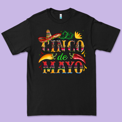 Cinco De Mayo With Pepper And Sombrero Premium Tee Designed By Artiststas
