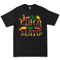 Black cinco de mayo with pepper and sombrero Premium Tee - Artiststas