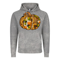 Cloud Rock Leopard cowhide sunflower pumpkin Vintage Hoodie - NancyCooperArtShop