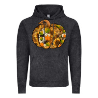 Vintage Black Leopard cowhide sunflower pumpkin Vintage Hoodie - NancyCooperArtShop