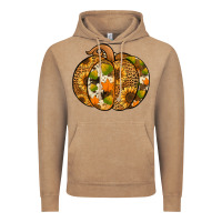 Vintage Coffee Leopard cowhide sunflower pumpkin Vintage Hoodie - NancyCooperArtShop