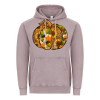 Vintage Zinc Leopard cowhide sunflower pumpkin Vintage Hoodie - NancyCooperArtShop