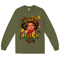 Army Green empowering black heritage Long Sleeve Tee - LillyAllenDesigns