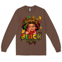 Chestnut empowering black heritage Long Sleeve Tee - LillyAllenDesigns