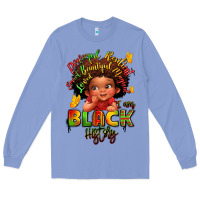 Colony Blue empowering black heritage Long Sleeve Tee - LillyAllenDesigns
