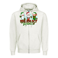 Oatmeal Heather pharmacy squad Zipper Hoodie - texasbilliewilder