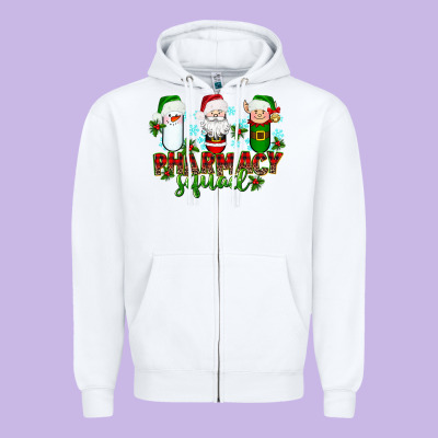 Pharmacy Squad Zipper Hoodie Designed By Texasbilliewilder