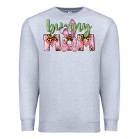 Heather Grey Happy Easter Bunny Mom Premium Sweatshirt - CowGirlArtShop