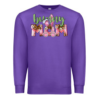 Purple Happy Easter Bunny Mom Premium Sweatshirt - CowGirlArtShop