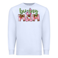 White Happy Easter Bunny Mom Premium Sweatshirt - CowGirlArtShop