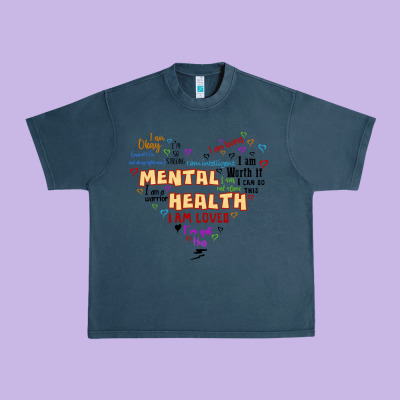 Mental Health Matters Urban Heavy Tee Designed By Jahusdesignshop