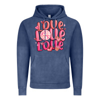 Vintage Denim love love love valentines day Vintage Hoodie - MaliasSmallBusiness