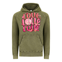 Vintage Olive love love love valentines day Vintage Hoodie - MaliasSmallBusiness