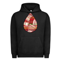 Pigment Black african fabric pattern teardrop earrings 3 Urban Hoodie - BundleAndBundleShop