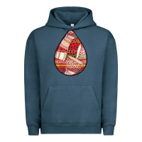 Pigment Midnight Navy african fabric pattern teardrop earrings 3 Urban Hoodie - BundleAndBundleShop