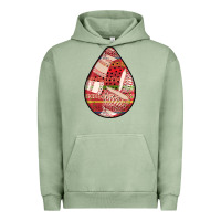 Pigment Oil Green african fabric pattern teardrop earrings 3 Urban Hoodie - BundleAndBundleShop