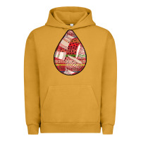 Pigment Peanut Butter african fabric pattern teardrop earrings 3 Urban Hoodie - BundleAndBundleShop