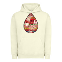 Pigment Pistachio african fabric pattern teardrop earrings 3 Urban Hoodie - BundleAndBundleShop