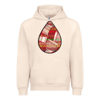 Sandshell african fabric pattern teardrop earrings 3 Urban Hoodie - BundleAndBundleShop