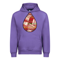 African Fabric Pattern Teardrop Earrings 3 Urban Hoodie | Teevron