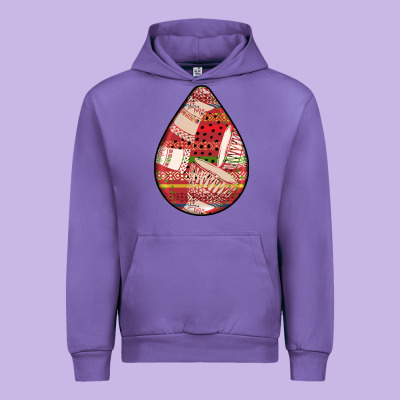 African Fabric Pattern Teardrop Earrings 3 Urban Hoodie Designed By Bundleandbundleshop