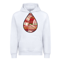 White african fabric pattern teardrop earrings 3 Urban Hoodie - BundleAndBundleShop